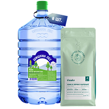 CAFFE GUSTO + Вода 18,9л в одноразовой таре 6 бут.