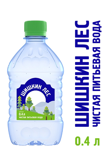 Вода питьевая "Шишкин лес" 0,4л